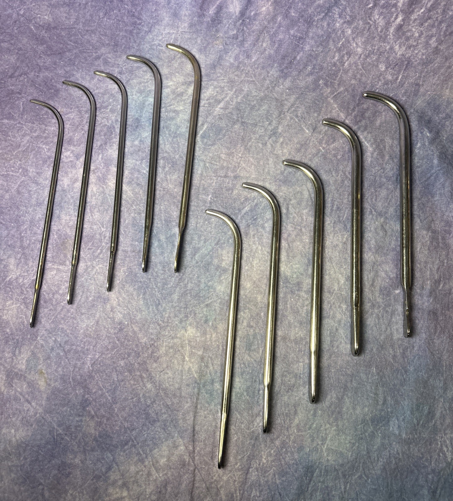 Lot of 10 Vintage Van Buren Dilator Sounds OB/GYN
