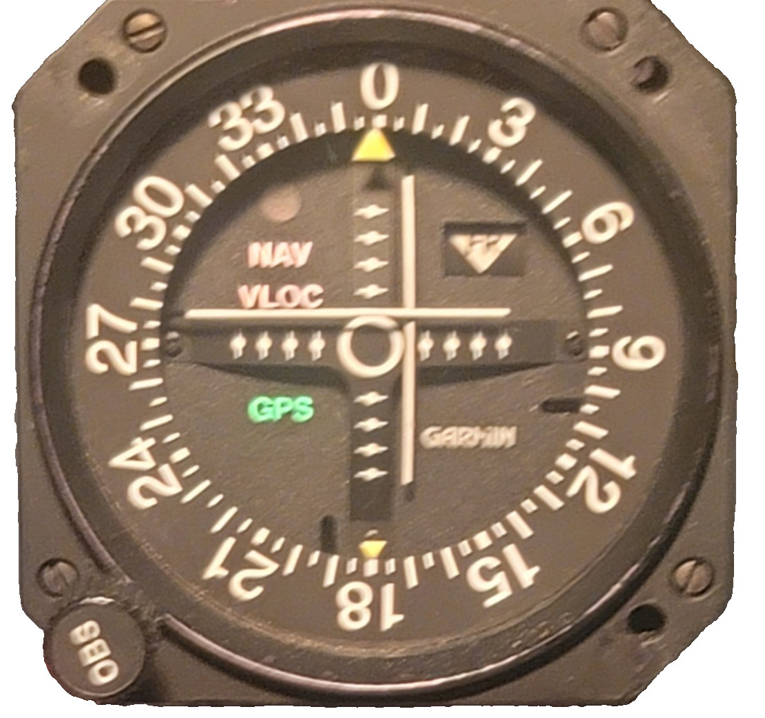 Garmin GI 106A MD200-206 VOR/LOC & Glideslope Indicator, yellowtagged