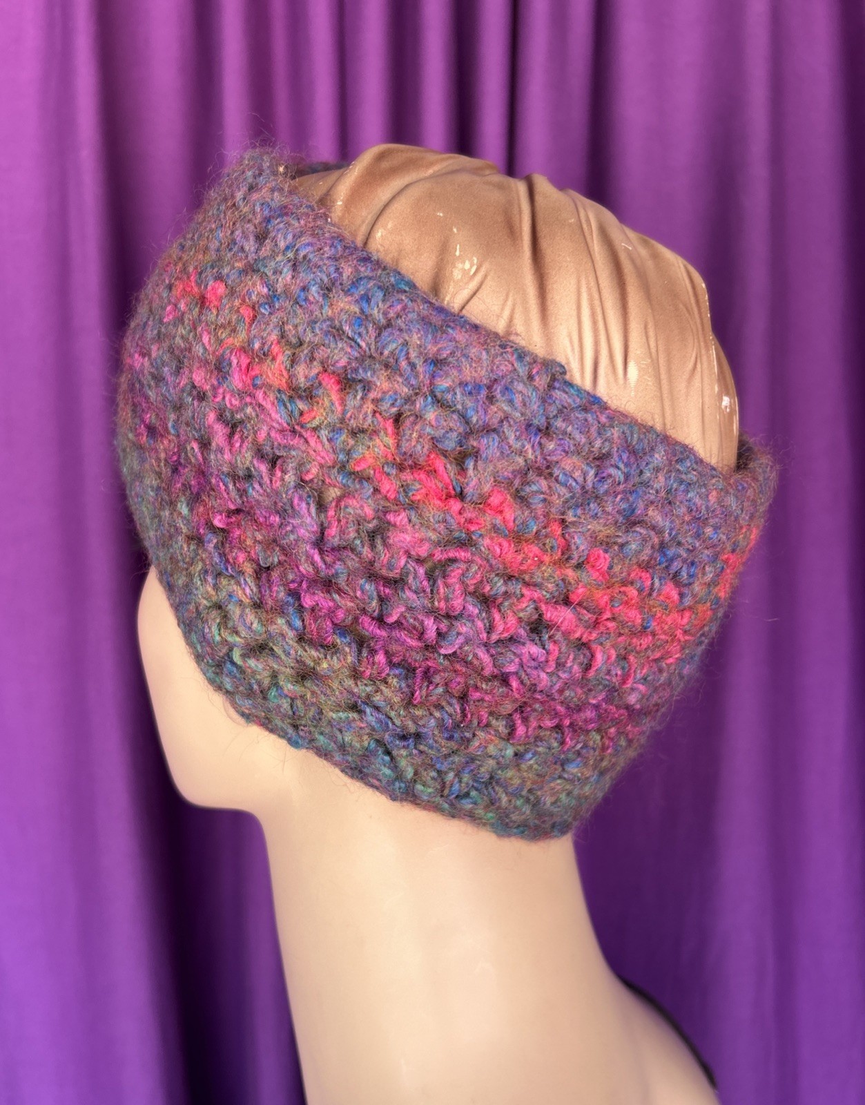 Handknit Multi Wide Cold Weather Headband