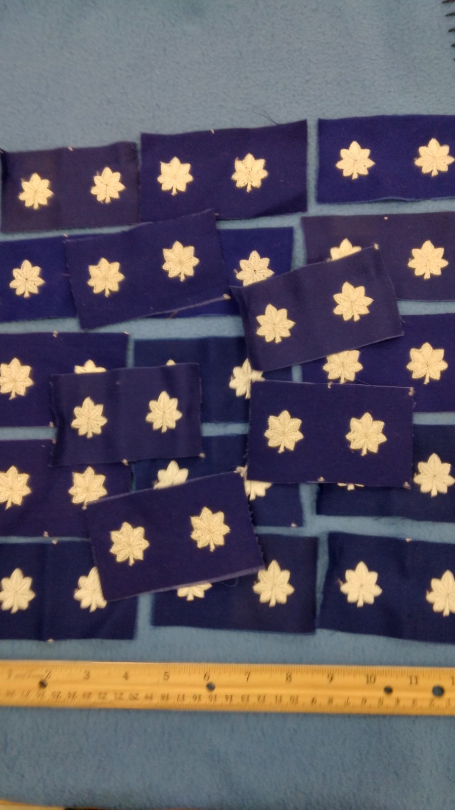 LOT OF 20 PAIRS -  U.. AIR FORCE LIEUTENANT COLONEL Badge Sew-On PATCHES - NEW