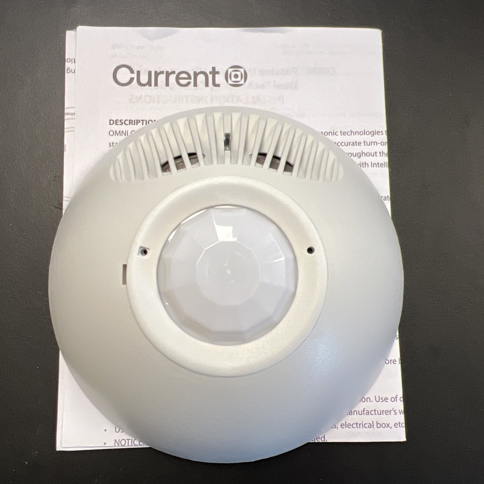 Current OMNIDT500 Ceiling Occupancy Sensor PIR/US 500 Sq Ft White