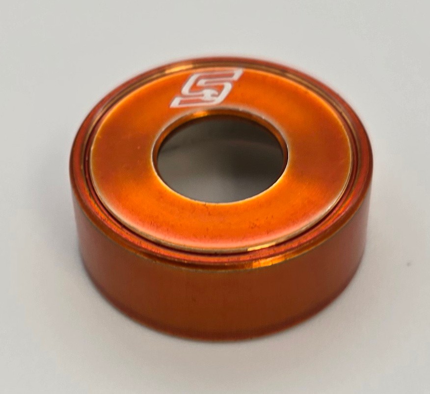 SNAP-ON TOOLS TOOL BOX LOCK CYLINDER CAP COVER ANODIZED ORANGE NEW