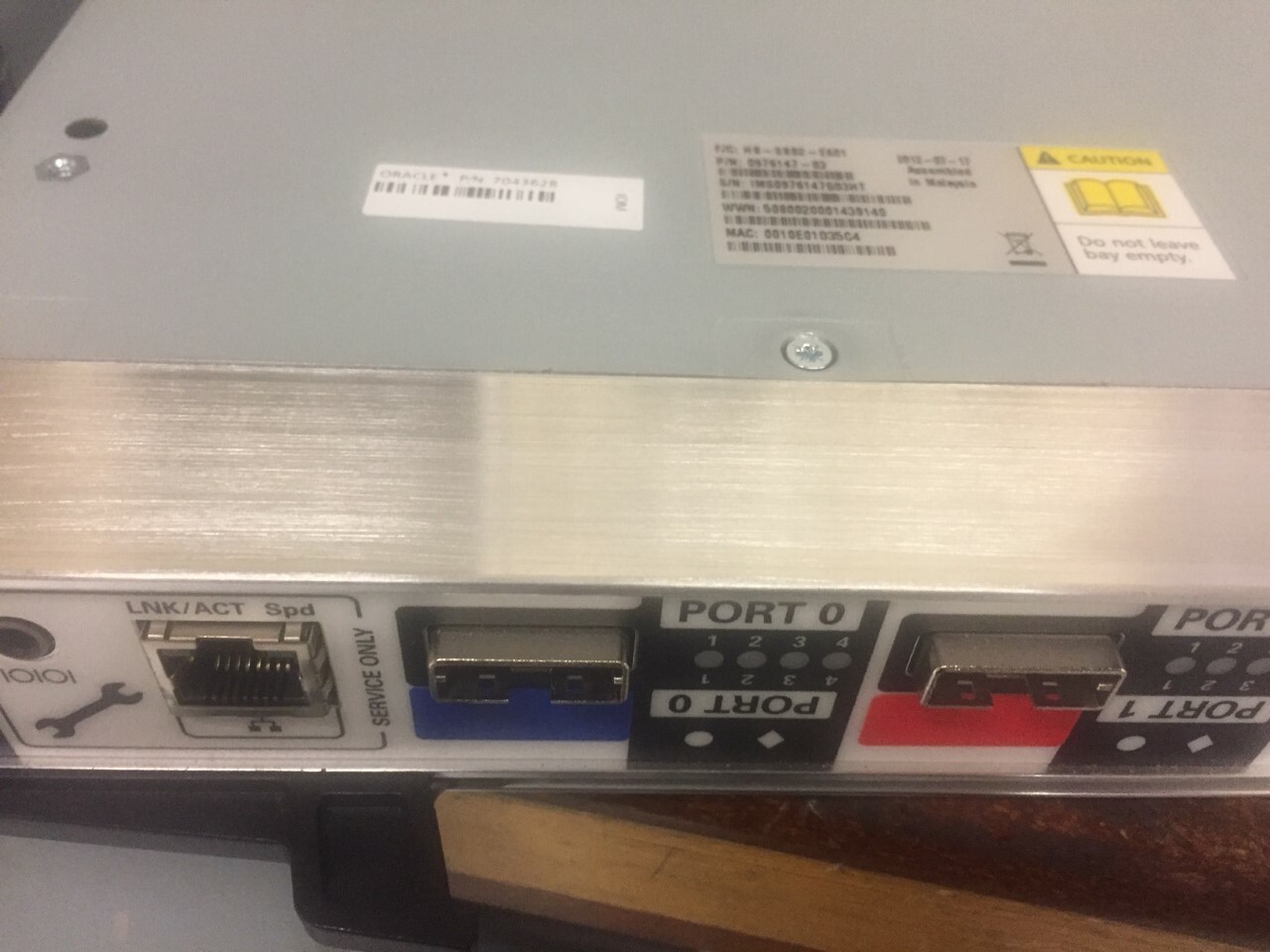 Sun Oracle 7043628 6Gbps SAS2 I/O Controller 097147-03