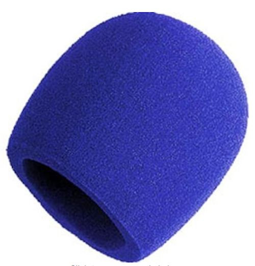 NEW Ships FREE - Shure A58WS-BLU Foam Windscreen for SM58, Other Mics