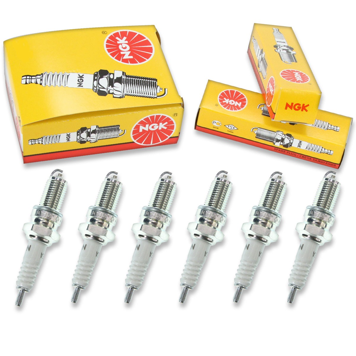 6pcs NGK 1068 Standard DP6EA-9 Motorcycle Spark Plug Tune Up Kit Set ki