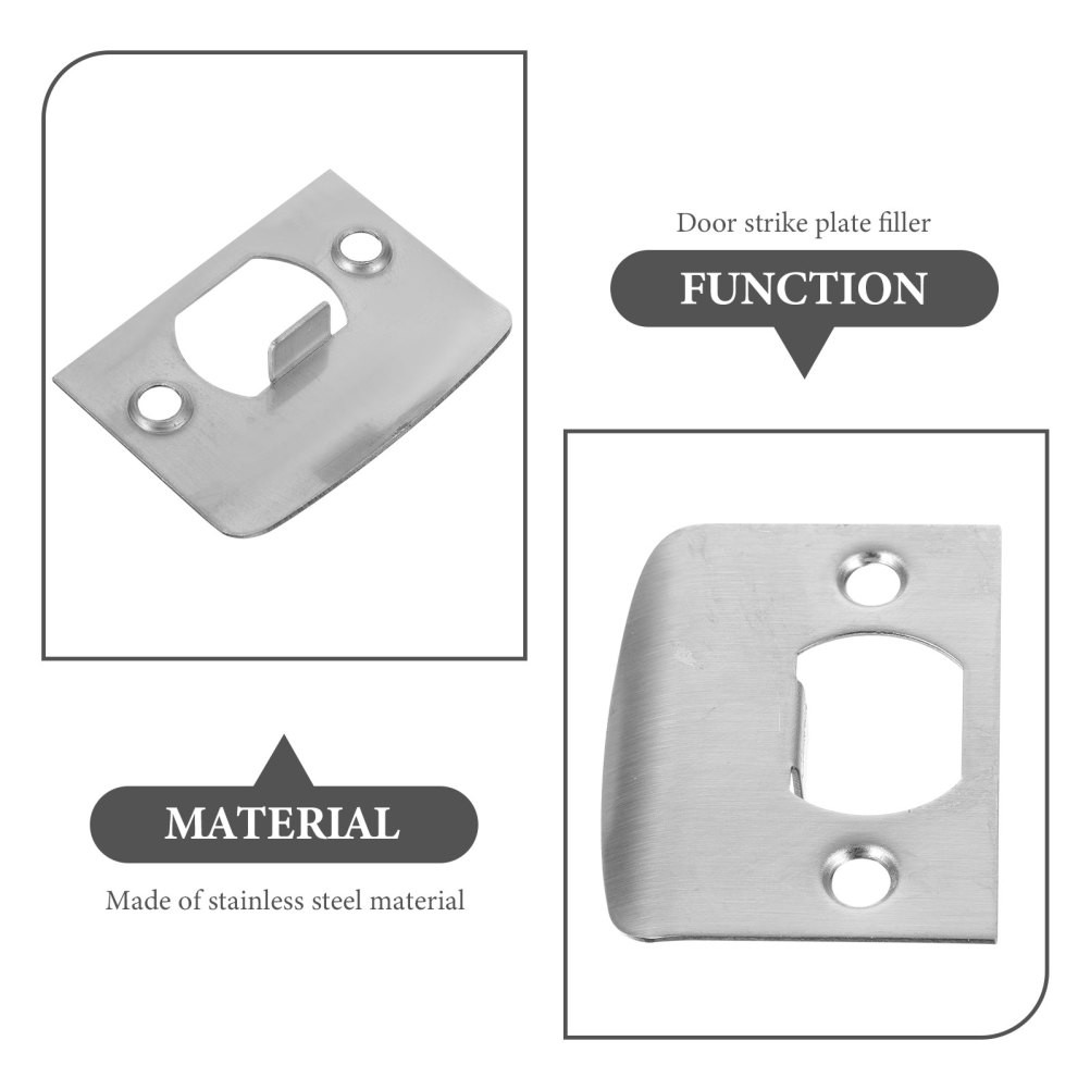 4 Sets Strike Plates for Interior Doors Reinforcement Latch Guard