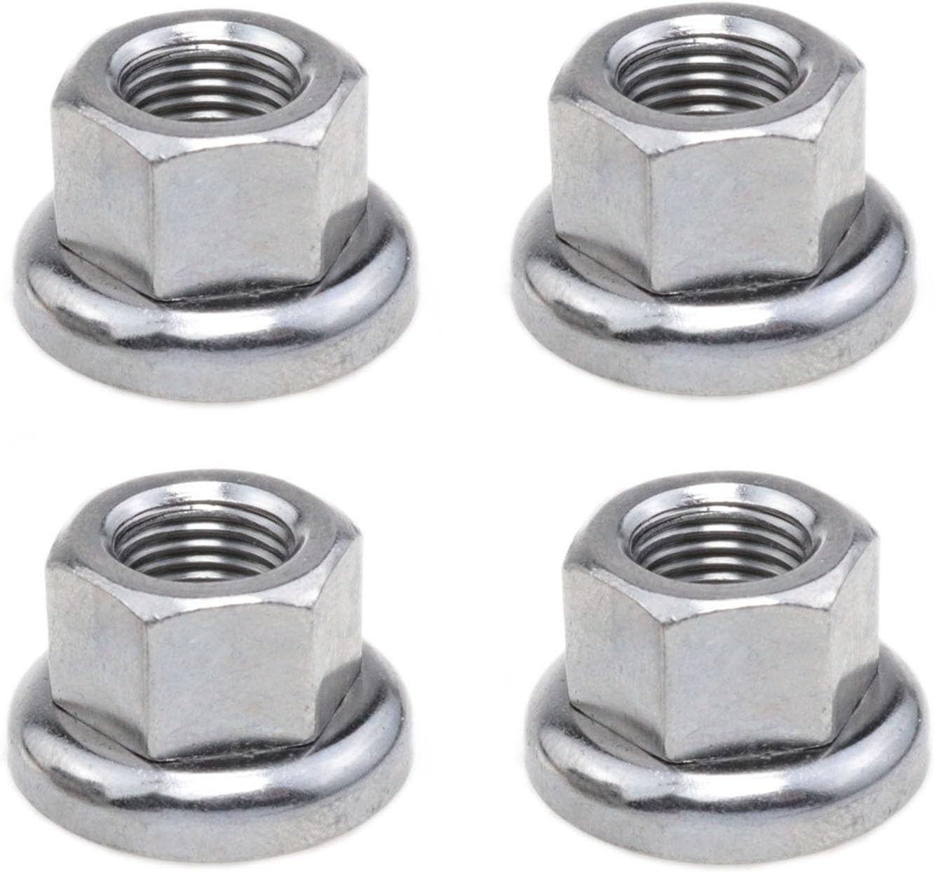 3/8" Bike Wheel Axle Nut - 4PCS 3/8inch-26, Silver