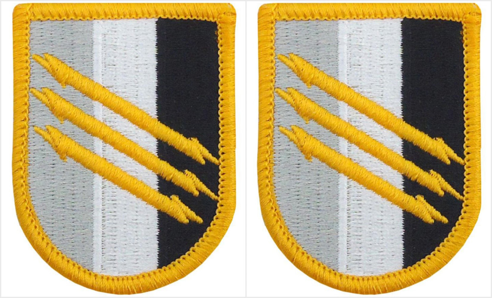 4th Psychological Operations US Army Unit Insignia Beret Flash Patches - 2Pack