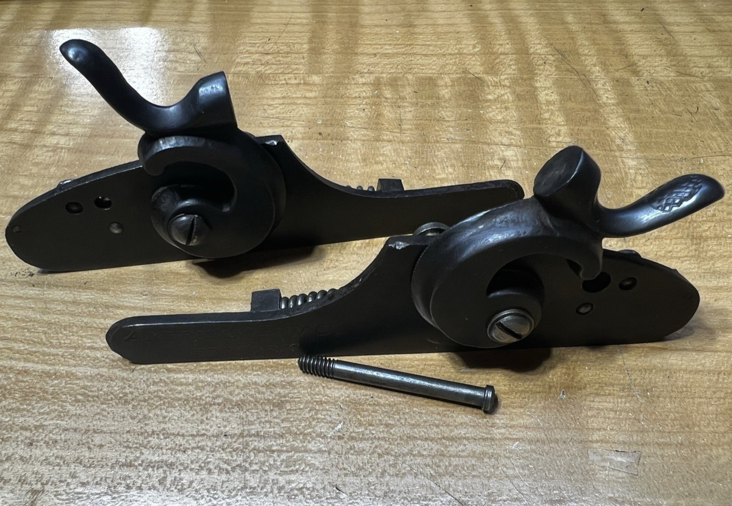 Vintage American Gun Co 12GA Hammer Double SXS Shotgun Lock Assembly RH/LH Set