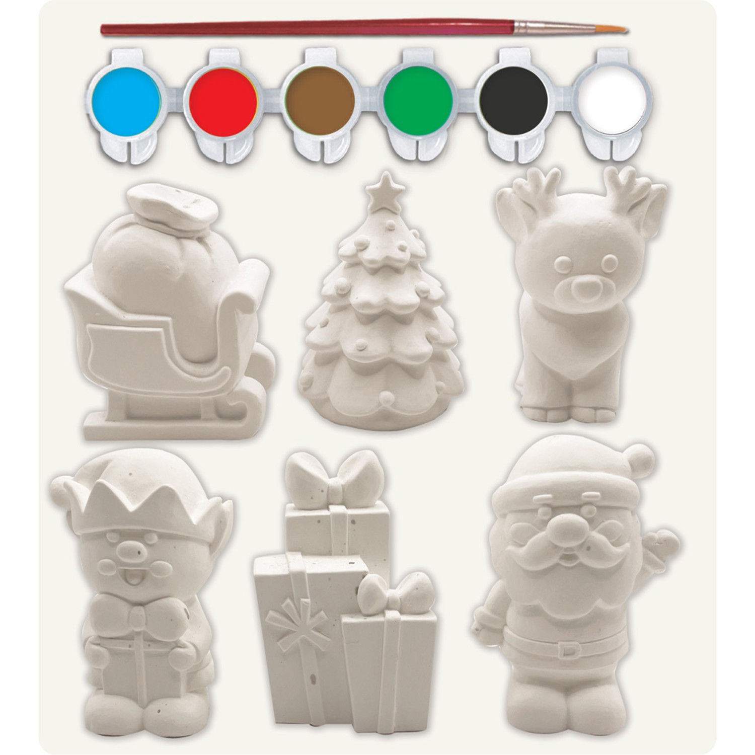 MasterPieces - Christmas Time - Plaster Figurine Paint Set