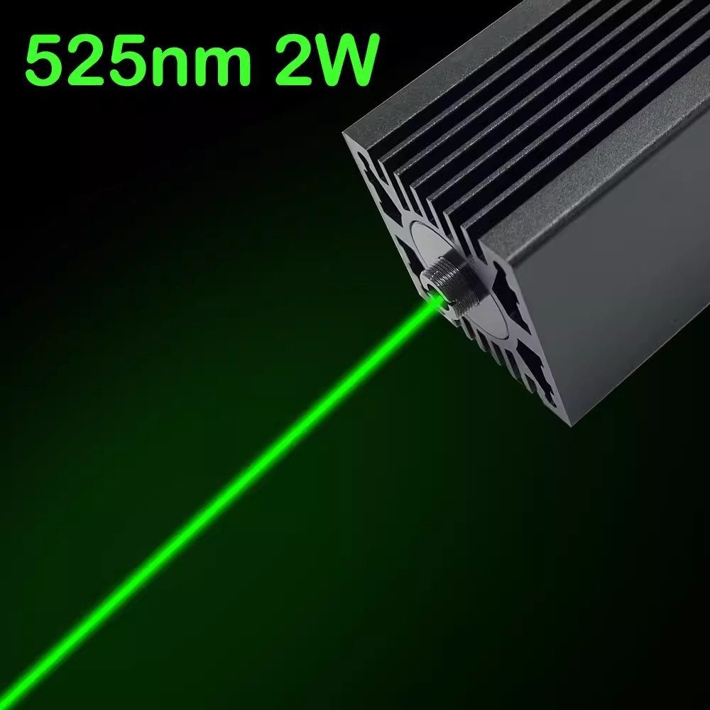 Focusable 525nm 2w Green Light Laser Module Bird Repelling Landmark Warning Lamp