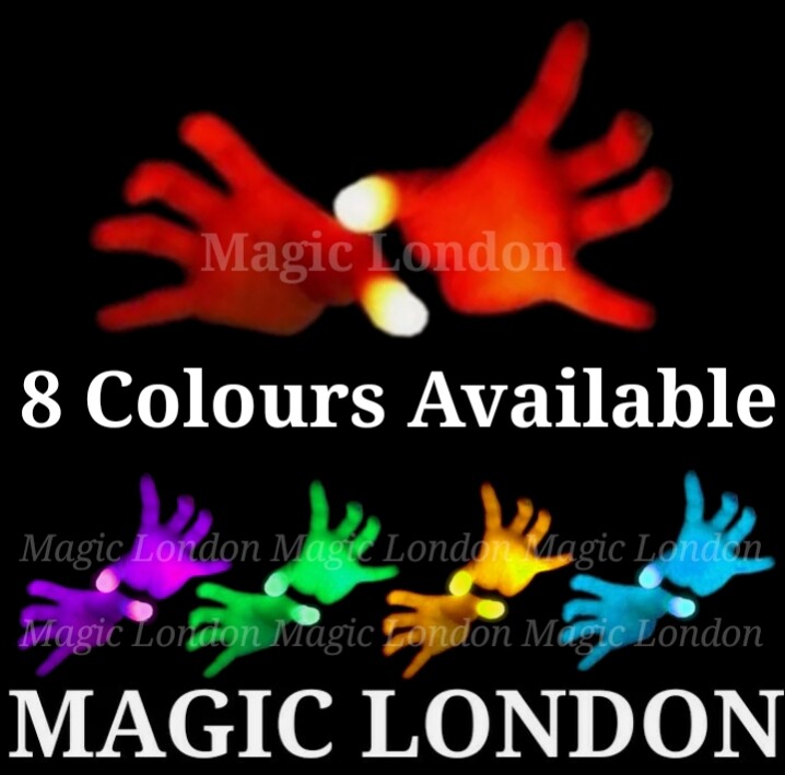 2× Light from Anywhere Magic Light up flashing thumbs  trick appearing light