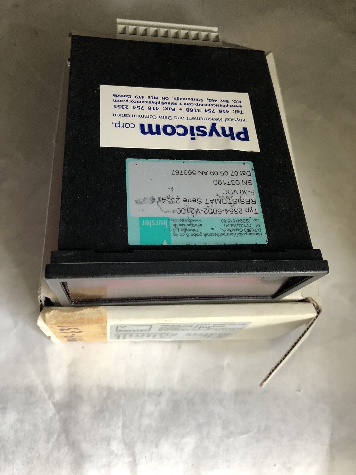 NEW BURSTER 2354-5002-V2100 DIGITAL PANEL METER,TC