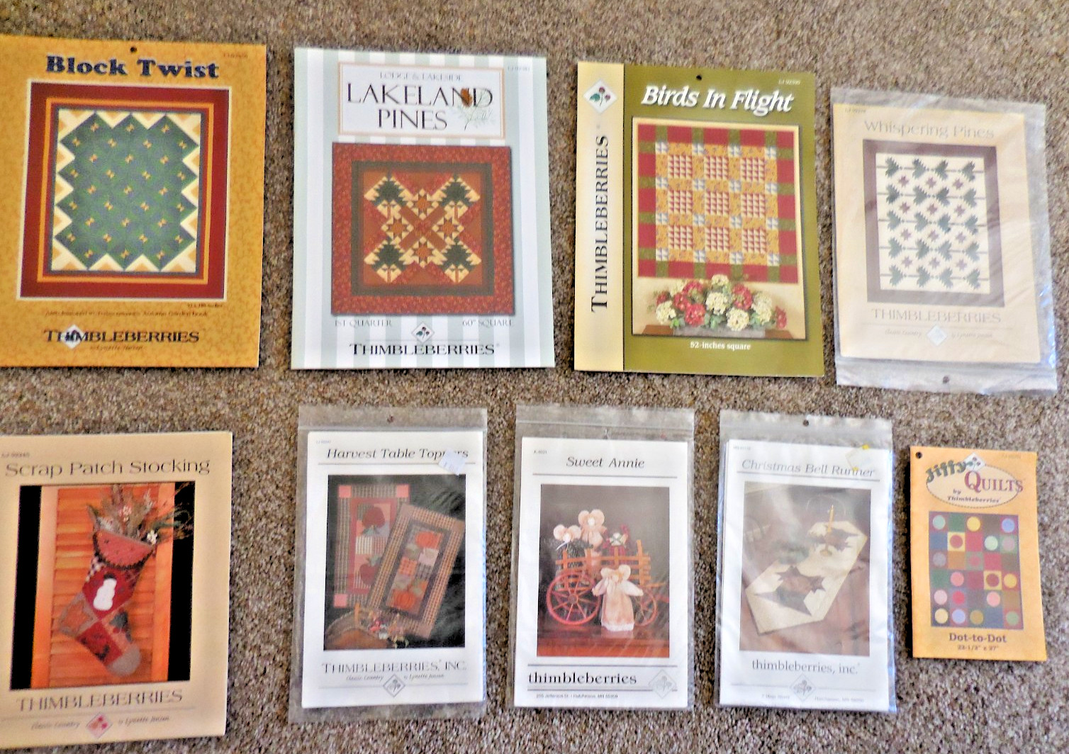 Thimbleberries Quilting Patterns - Lot of 9 SEE TITLES IN DESCRIPTION!  THANKS!