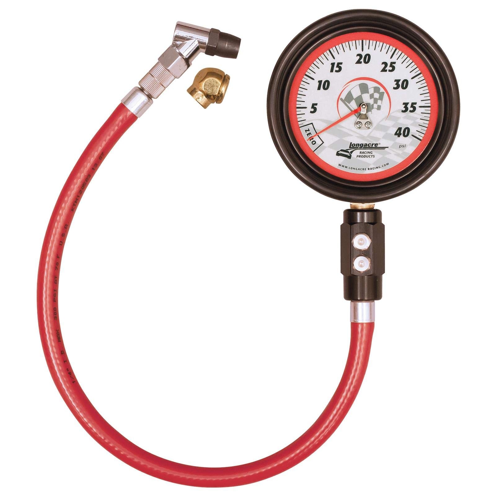 Longacre 52011 Magnum 3 ½" GID Tire Gauge 0-40 by  ½ lb