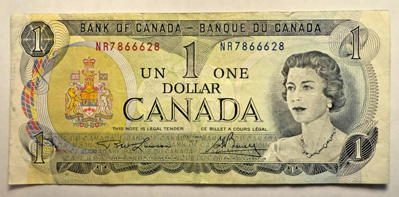 Canada 1973 Ottawa $1 One Dollar Bank Of Canada Note