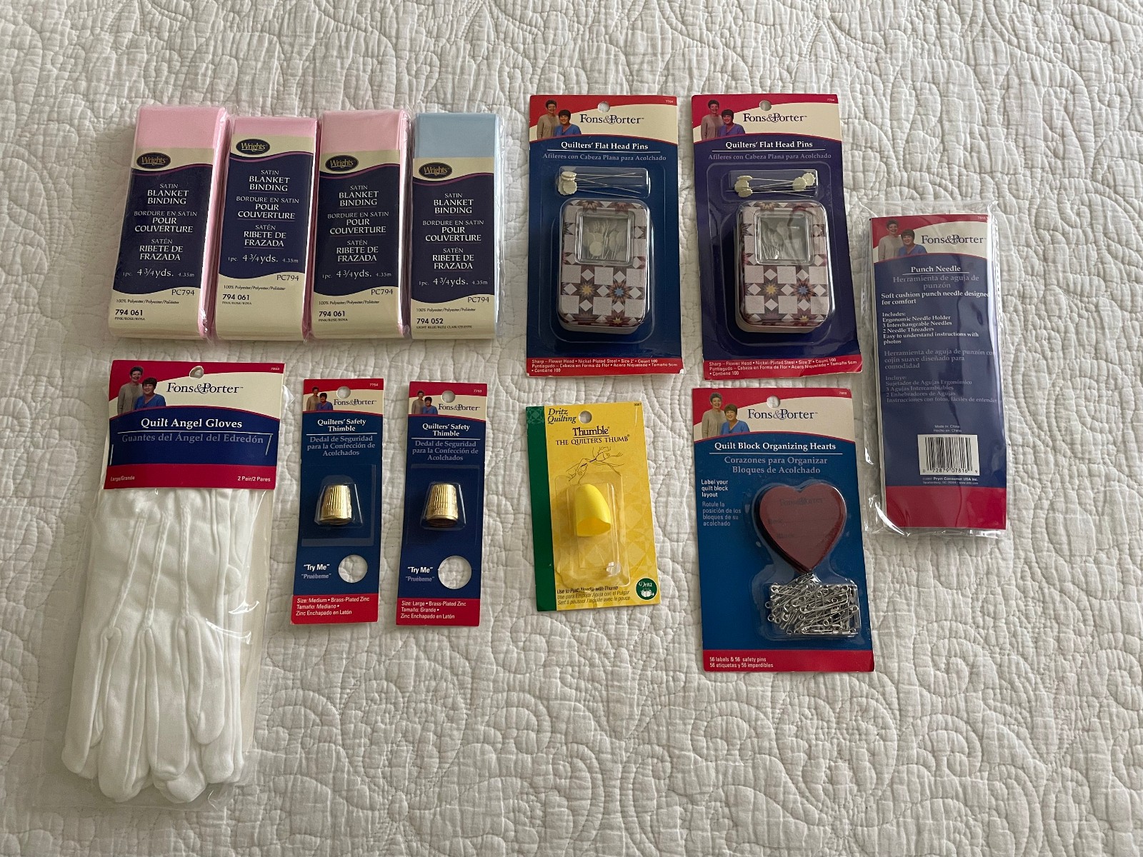 Dritz Quilting Fons & Porter New Old Stock Quilting and Sewing Supplies Lot
