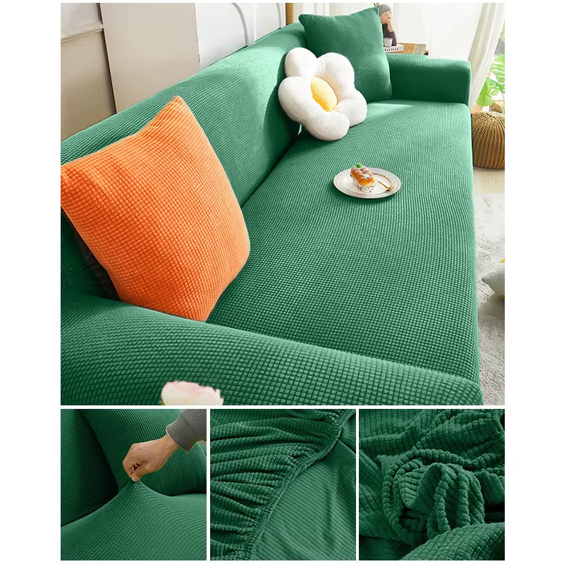 Elastic Jacquard Fabric Sofa Cover Stretch Couch Cover Sectional L Shape Sofa Sl