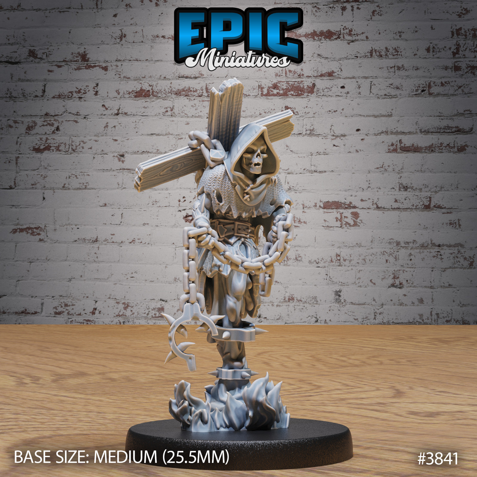 Fire Ghost A | Epic Miniatures | RPG D&D Pathfinder Wargaming