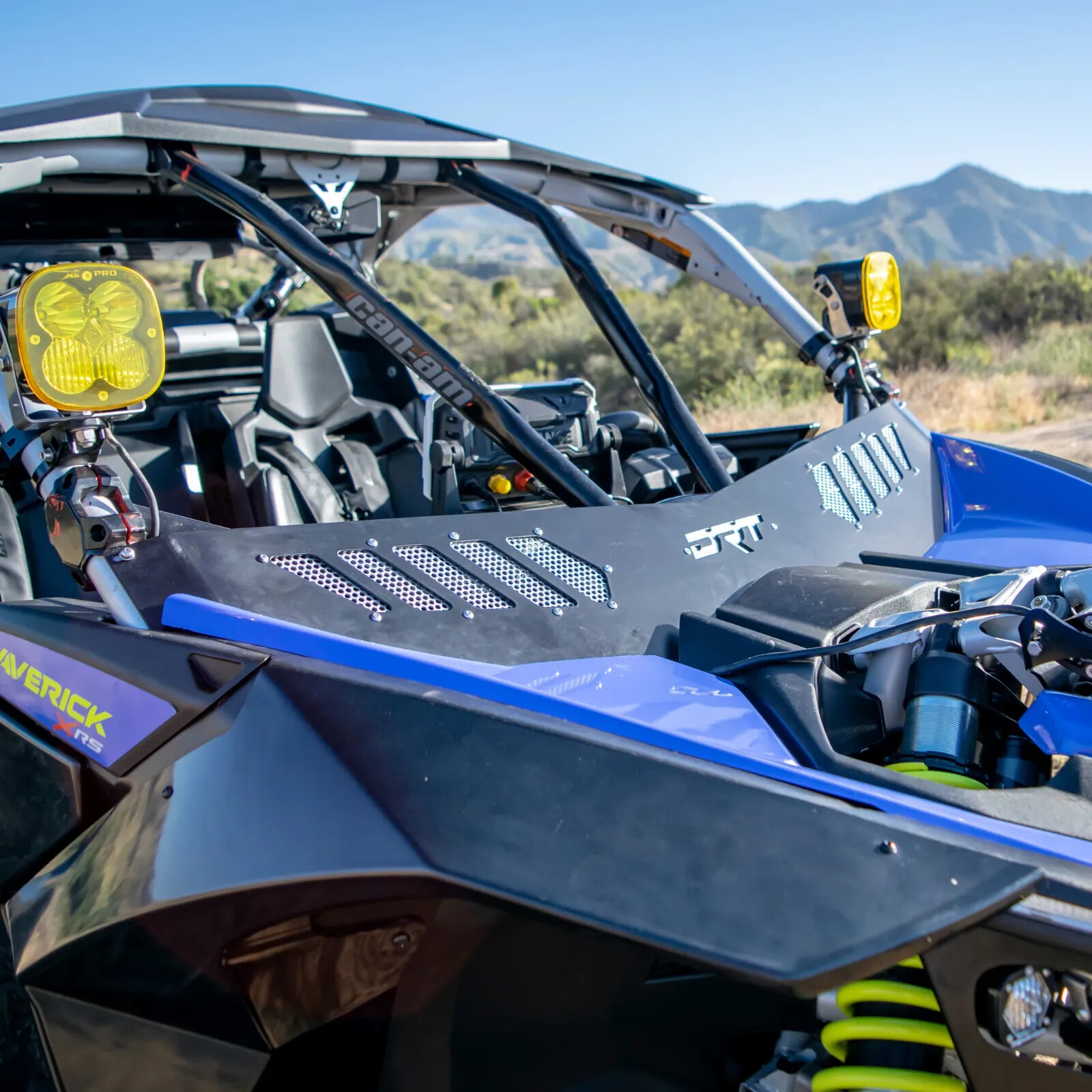 DRT Can Am Maverick X3 / Max 17-24 Wind Diffuser Deflector Dust Guard Black
