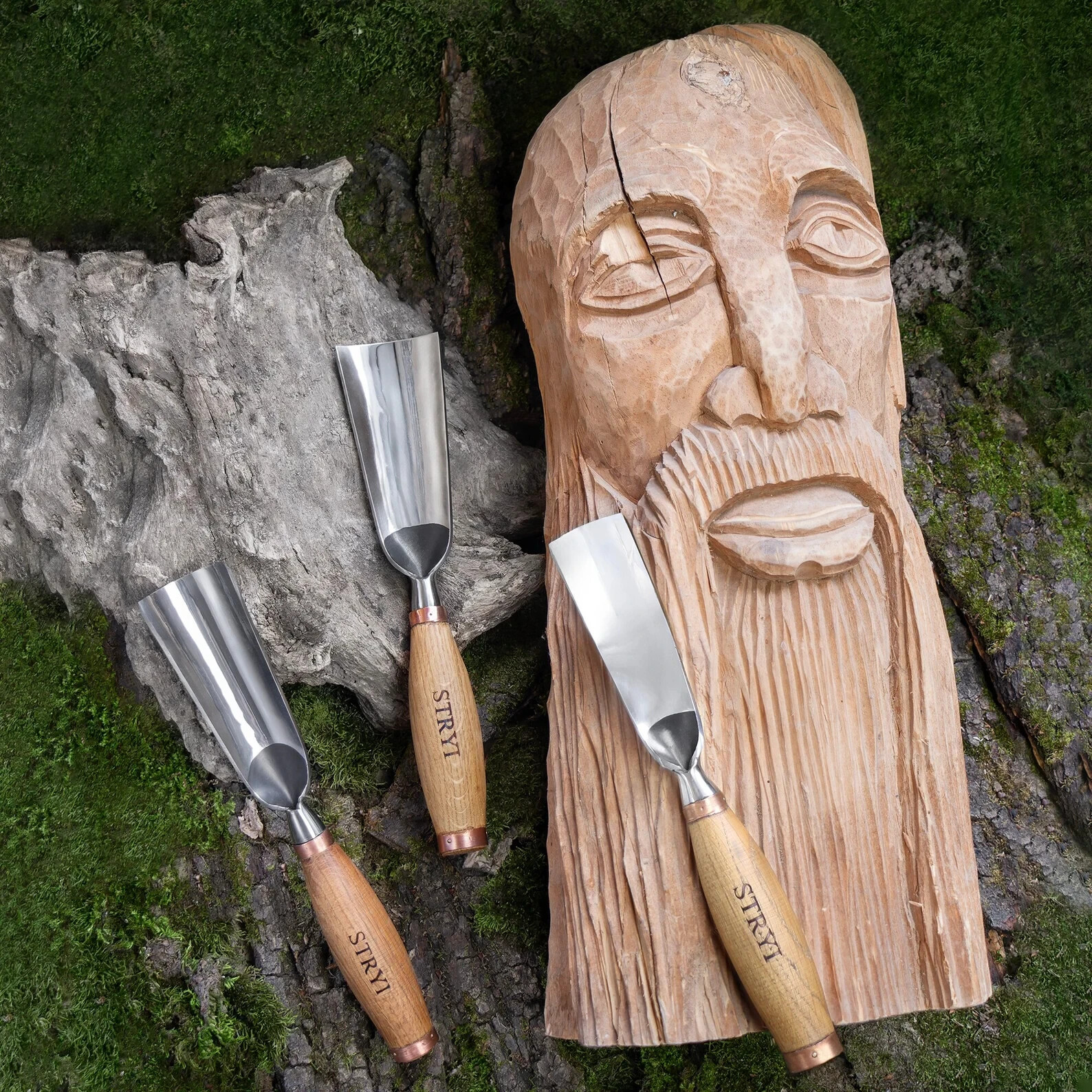 Sculpture toolset, Heavy-duty Chisels, Large Gouges set, Woodworking kit, Tools