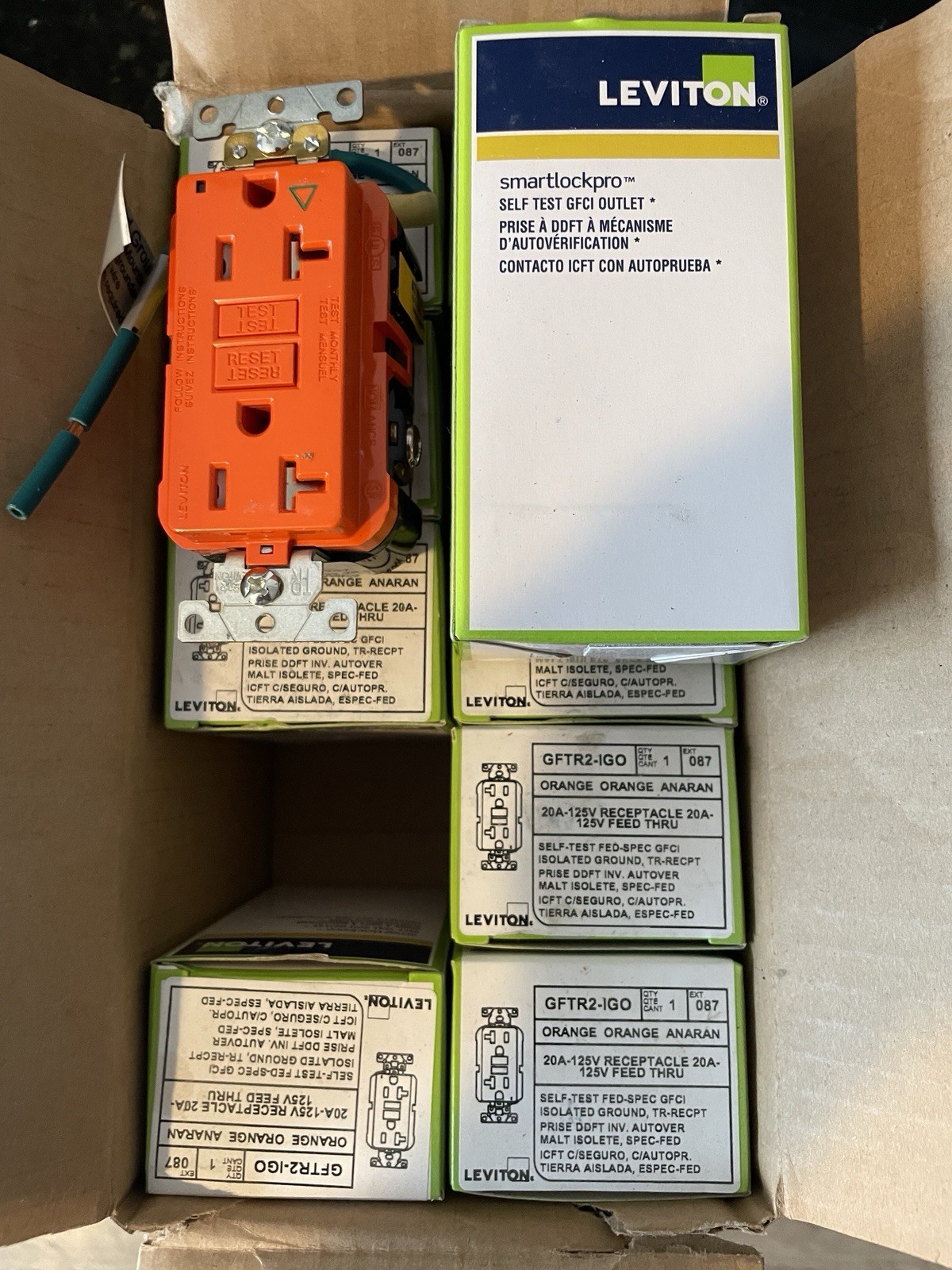 New Leviton GFCI 20A 125V Extra-Heavy Duty Industrial Grade Case 10