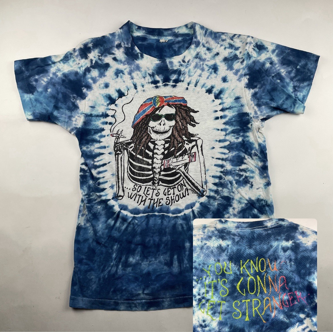 VTG 1986 Grateful Dead “Get On With The Show” Shirt Susan Jean 80’s Tour Lot Art