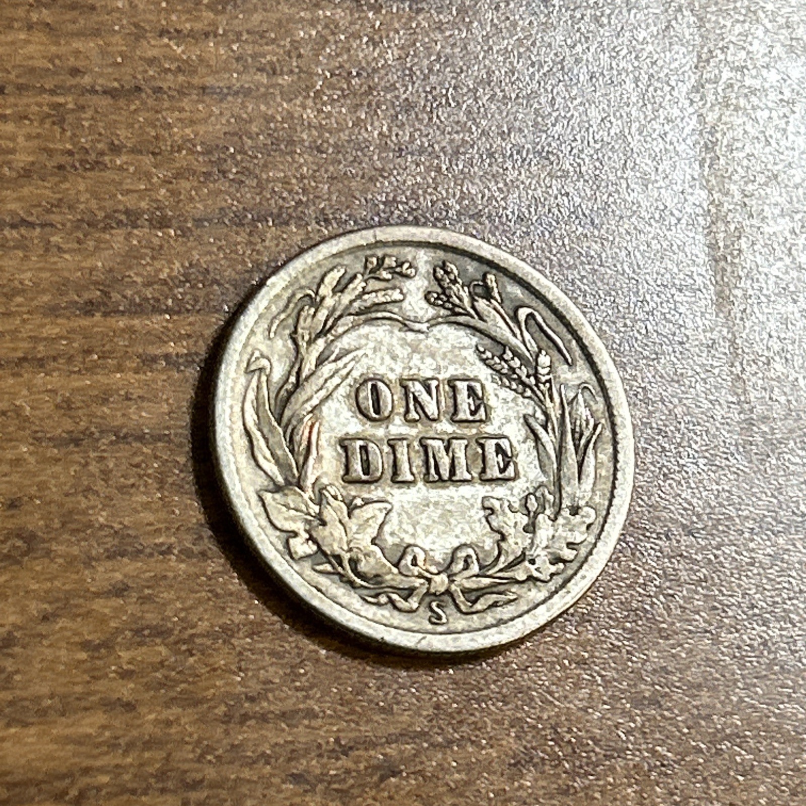 1913-S Barber Silver Dime VF
