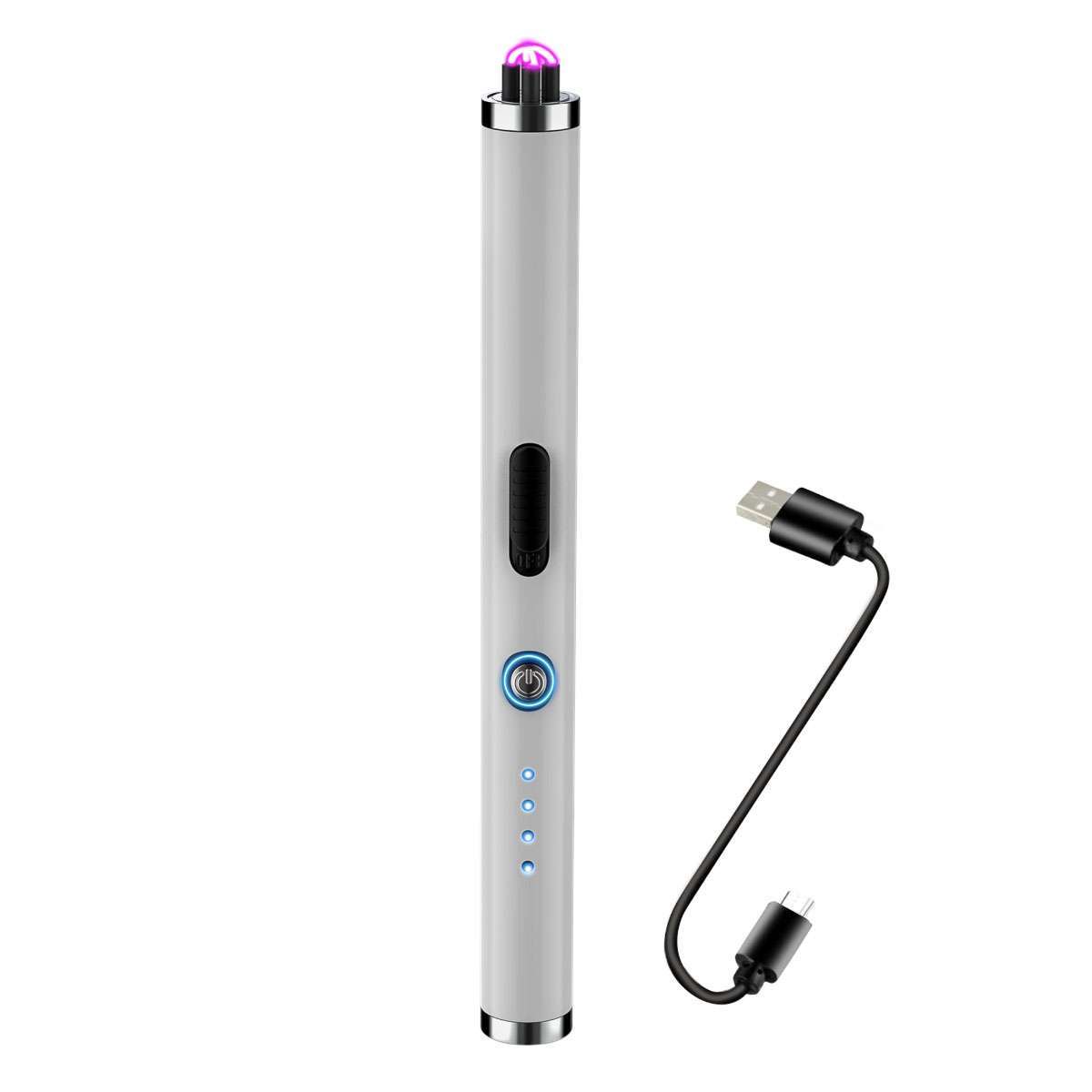 Electric Double Arc Lighter Flexible Neck USB Rechargeable Candles BBQ Windproof