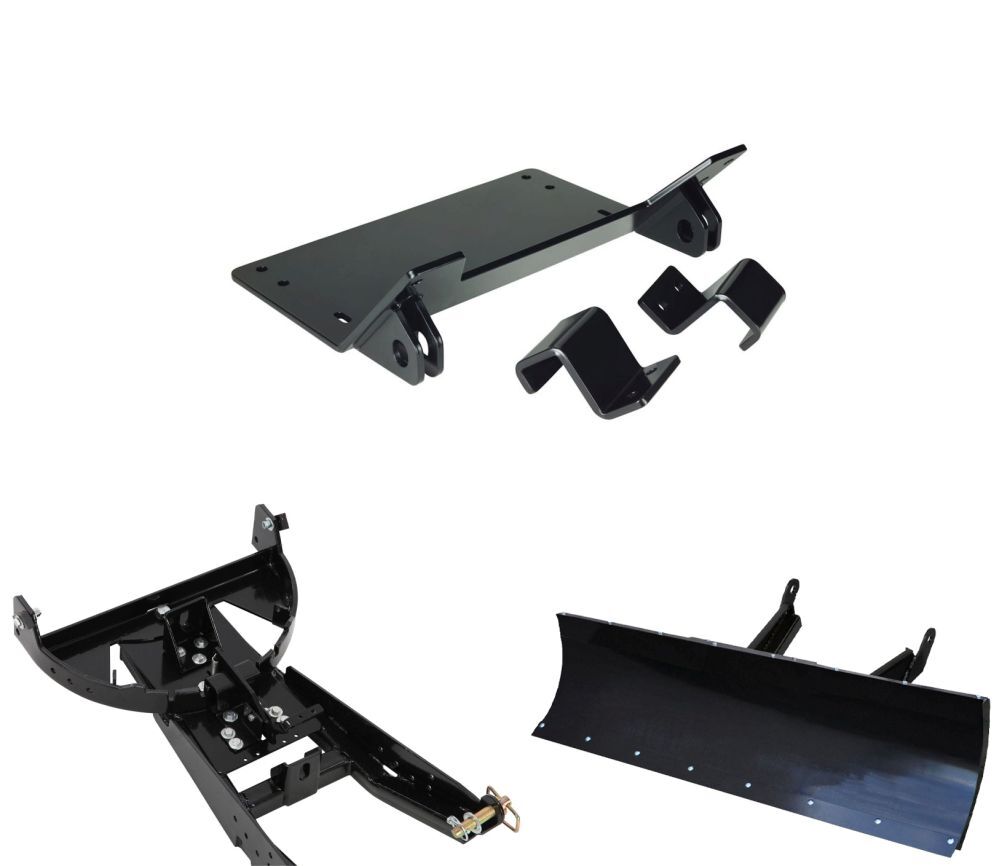 Black 72" Straight Blade Snow Plow Kit For Can-Am Defender Pro HD10 2016-2021