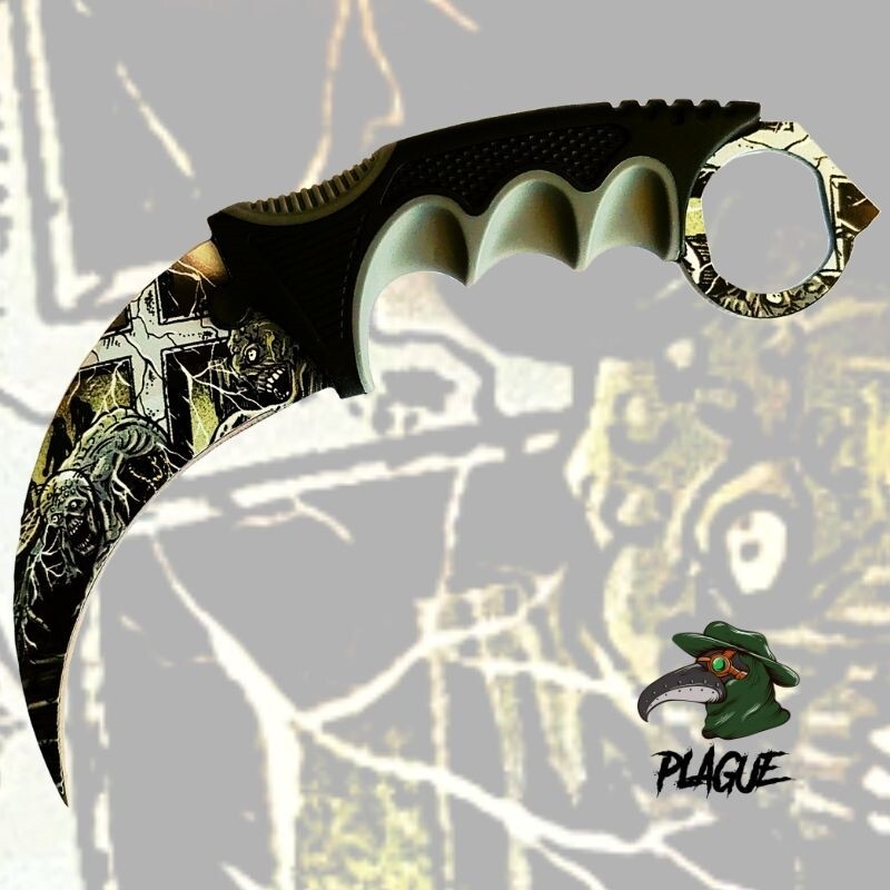 Plague Karambit Knife - "The Dead Shall Rise #2"