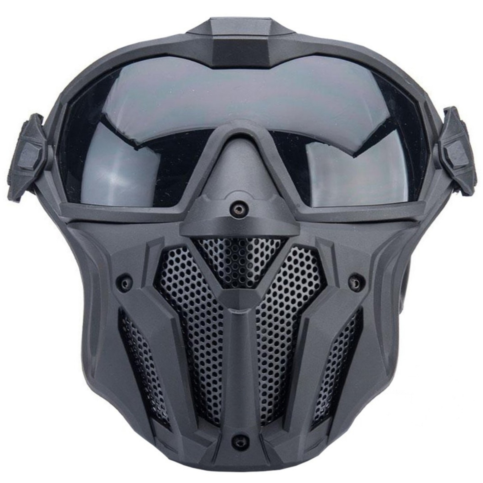Airsoft Full Face Protective Mask with Anti-Fog Goggles & Ventilation Fan – Pain
