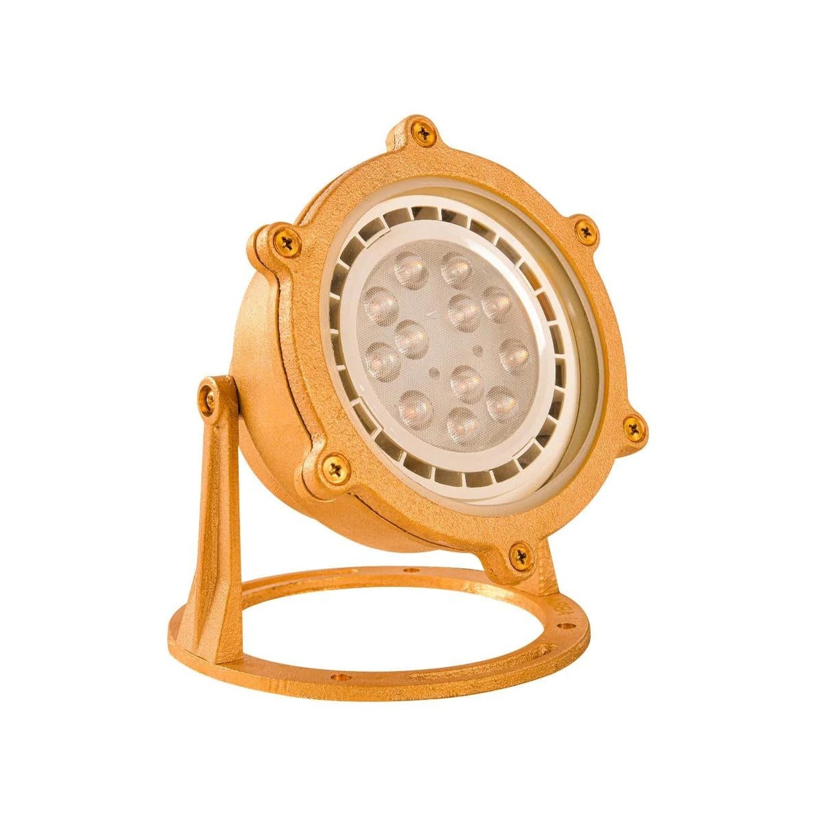 ULB02 Cast Brass PAR36 LED Low Voltage Underwater Pond Light IP68 Waterproof