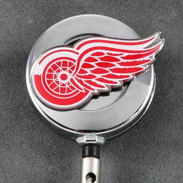 NHL Hockey Detroit Red Wings Sports Retractable Security ID Badge Holder Reel