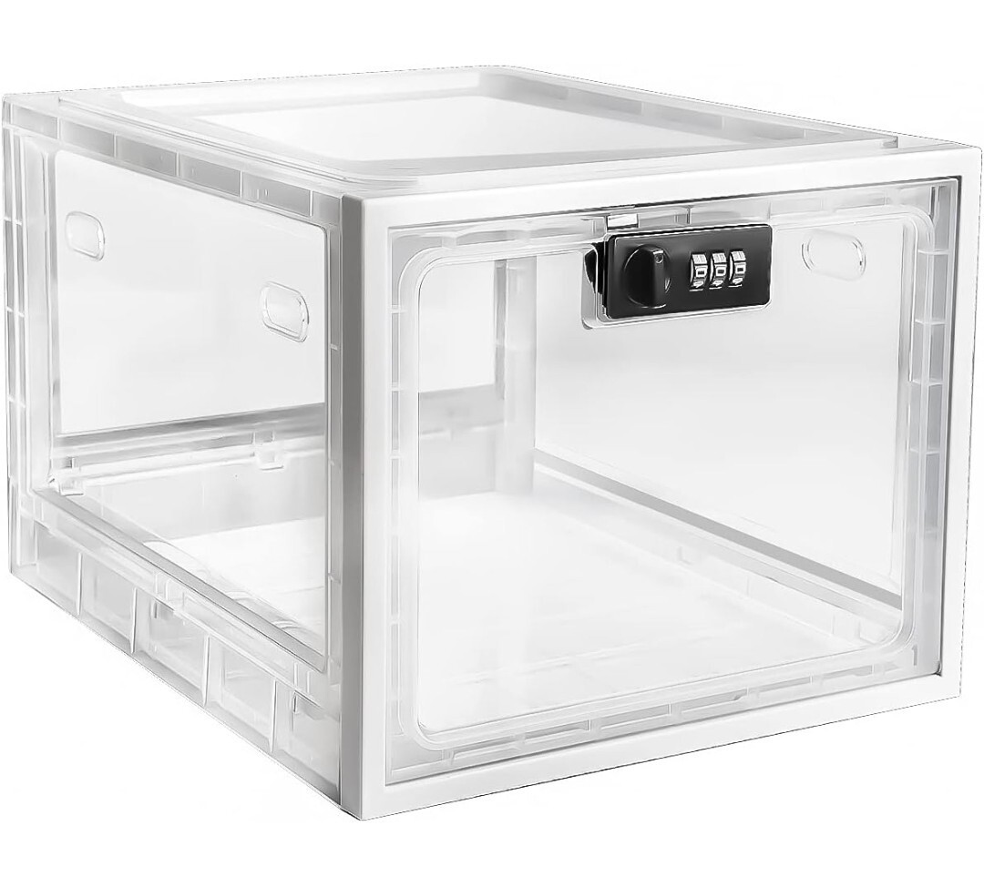 Storage Lock Box For Safe Medicine Food Snack Shoes Box Home School Office