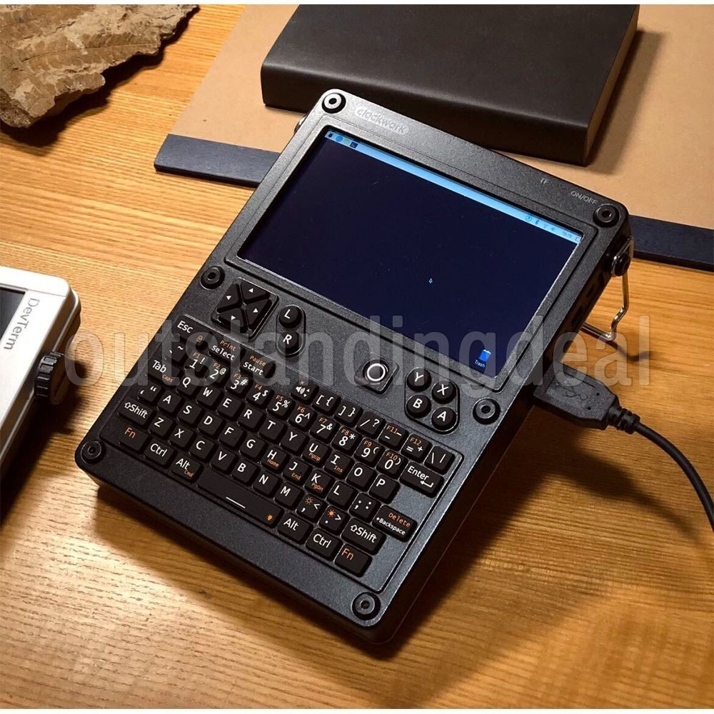 WiFi Uconsole Clockwork Development Board with 74-Key QWERTY Backlit Keyboard