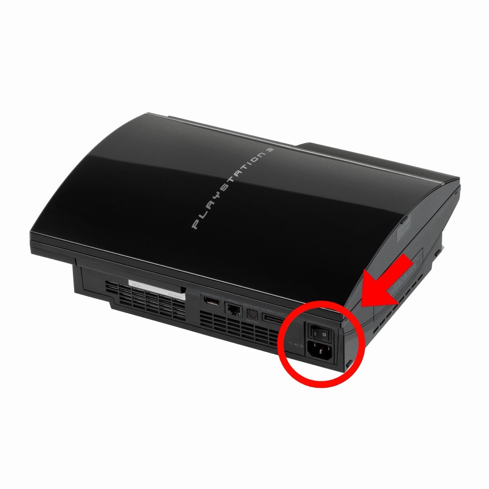4ft. AC Power Cord For Original Fat PlayStation 3 PS3