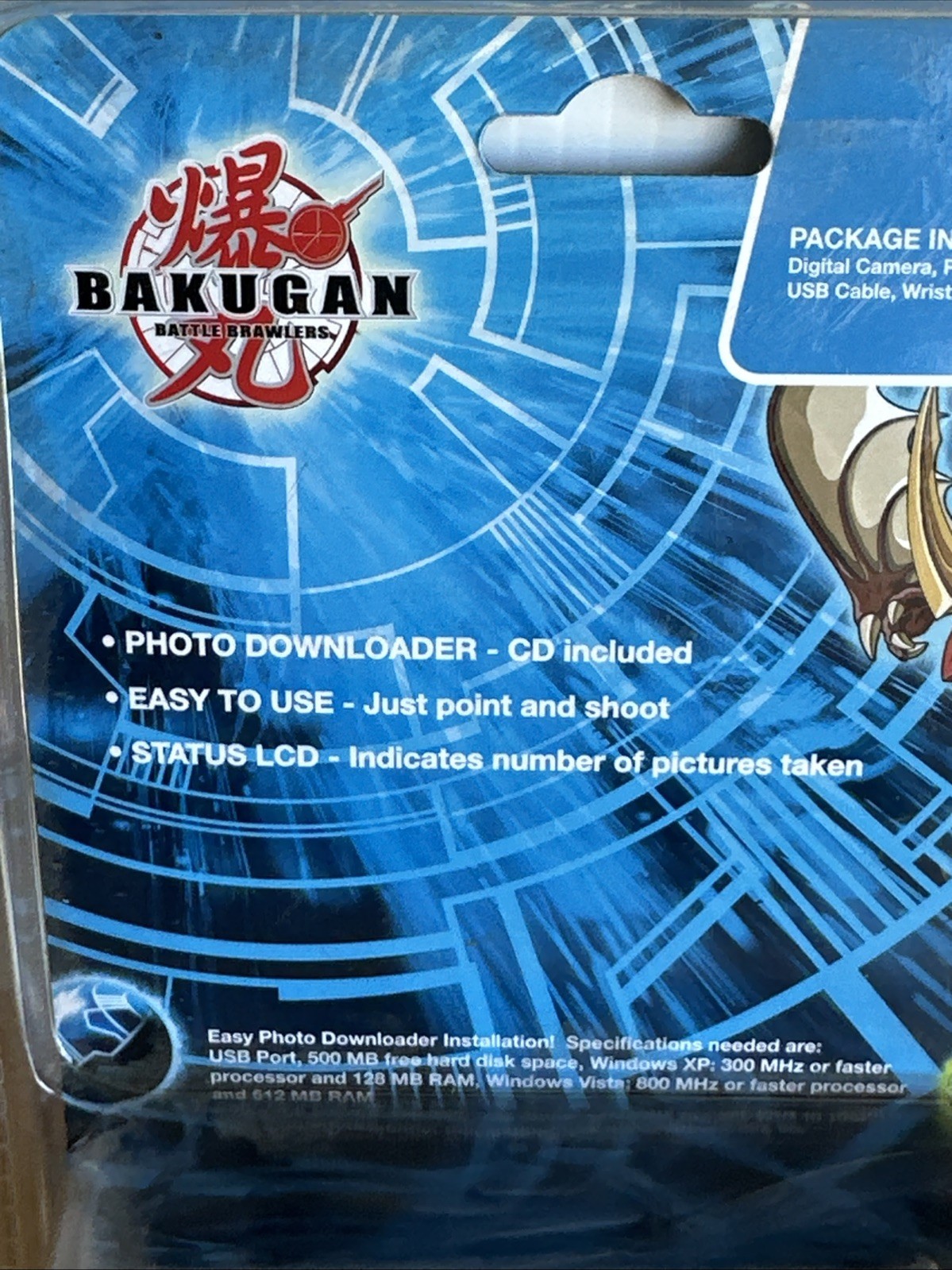 Bakugan Digital Camera Cartoon Network Digital Blue - New Sealed