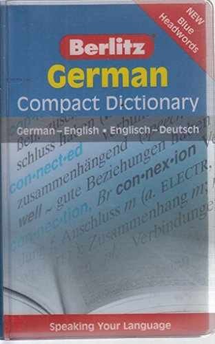 German Compact Dictionary (Berlitz - Vinyl Bound, by Berlitz - Very Good j