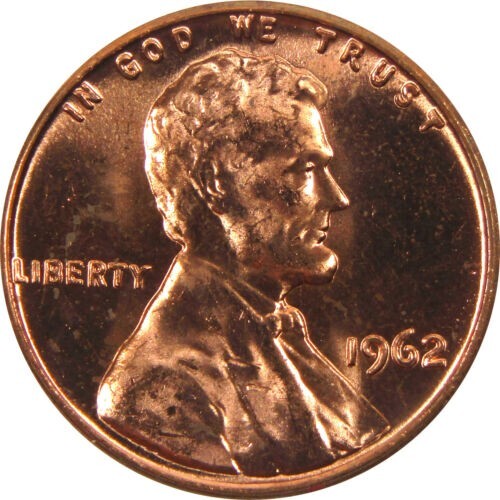 1962 Lincoln Memorial Cent BU Uncirculated Penny 1c Coin FROM OBW #26a