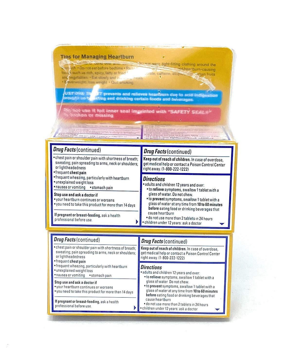 Pepcid AC Acid Reducer Maximum Strength Tablets, (100 Count Total)