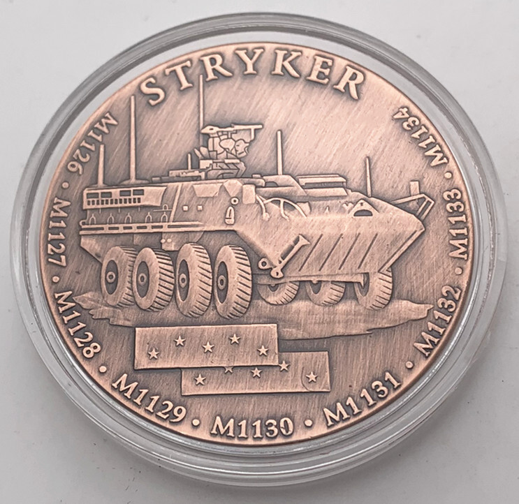 US ARMY M1126 STRYKER Tank Commemorative Challenge Coin Collectible Gift