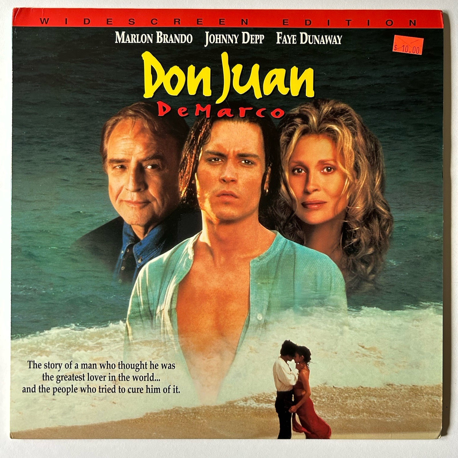 Don Jaun Demarco Laserdisc Widescreen Marlon Brando Johnny Depp Faye Dunaway