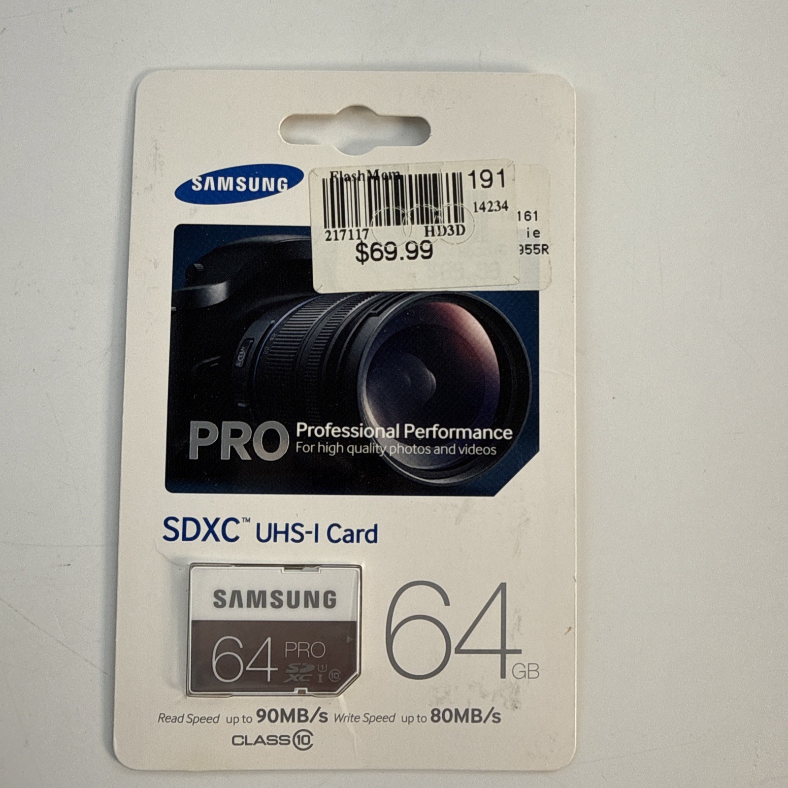 New Samsung Pro MB-SG64D SDXC 64 GB Memory Card MB-SG64D/AM