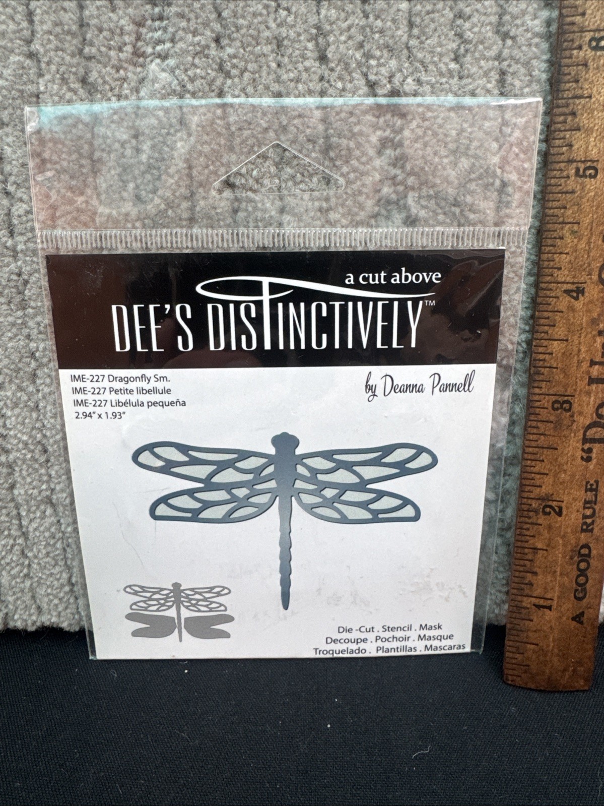 Dee’s Distinctively A Cut Above Die ~ DRAGONFLY Sm. ~ IME-227 -Made In USA