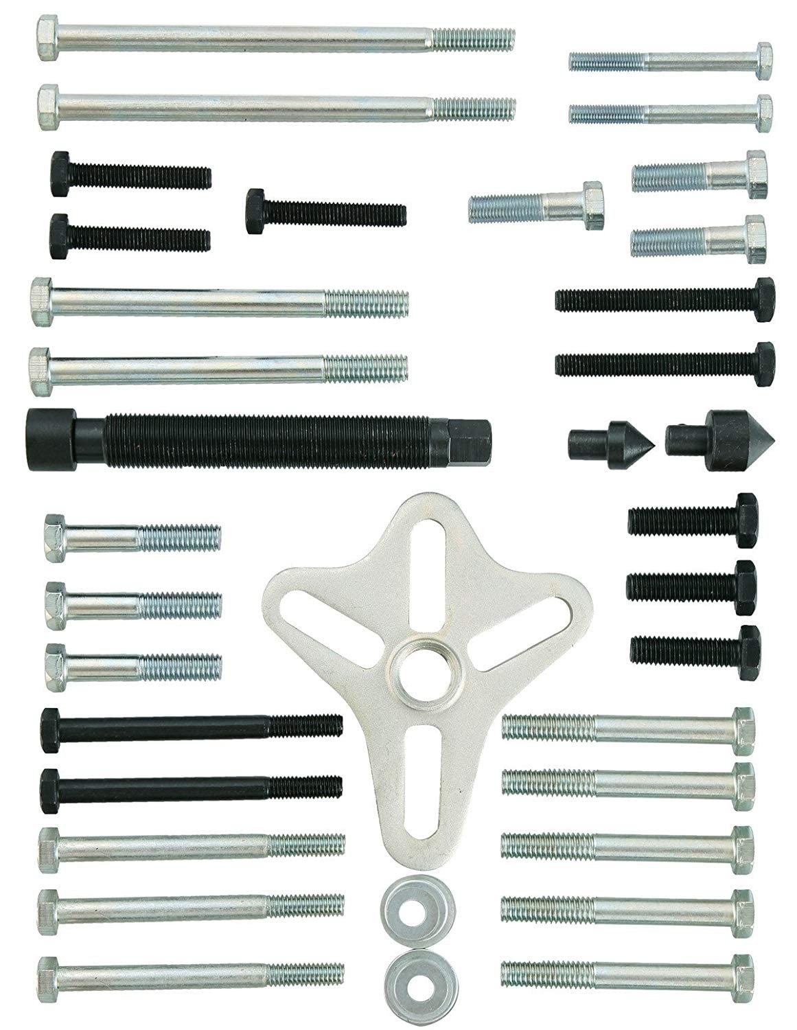46PCS Harmonic Balancer Puller Set, Steering Wheel Puller Kit Steering Wheel ...