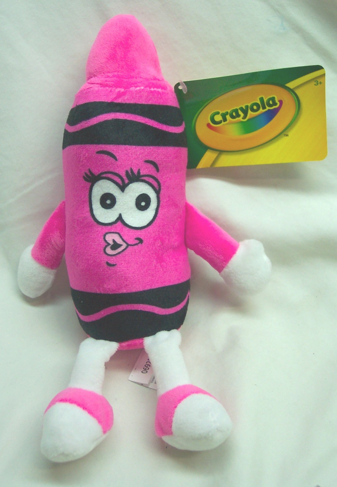 Hallmark Crayola SOFT PINK CRAYON CHARACTER 11" Plush STUFFED ANIMAL TOY NEW