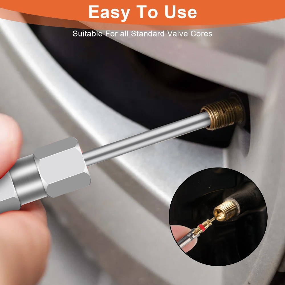 2pcs Tire Valve Core Removal Tool Valve Stem Core Remover fr Schrader Valve Core