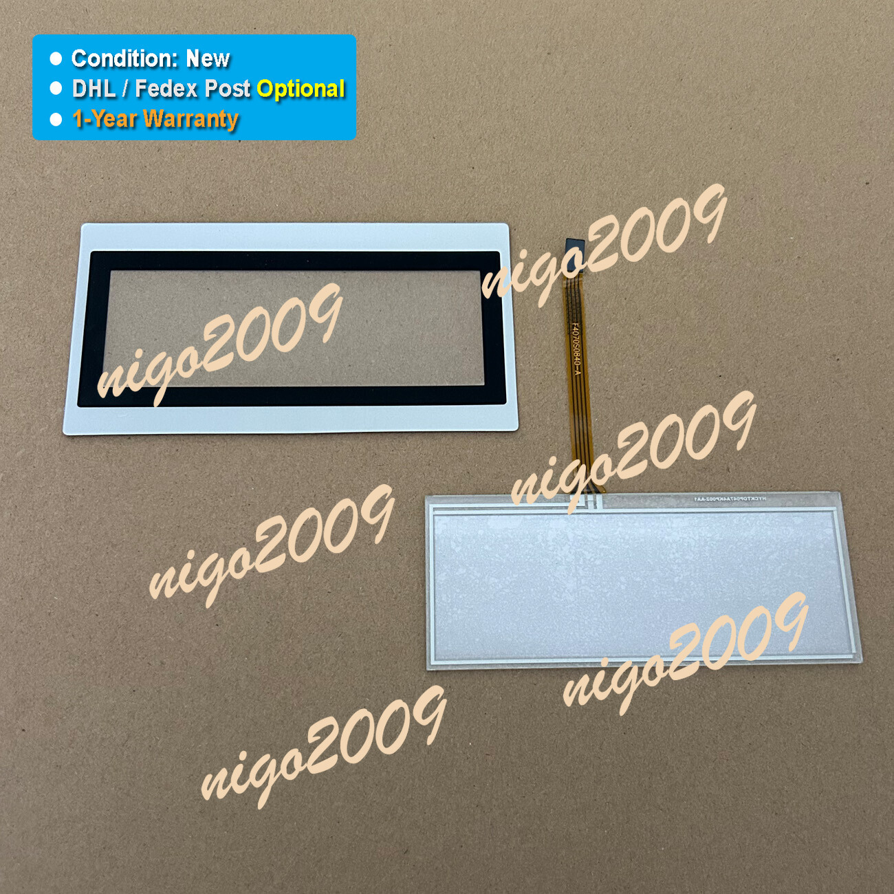 Fit for IDEC HG1F-SB22YF-B Touch Screen Glass Film Foil Overlay 1-Year Warranty
