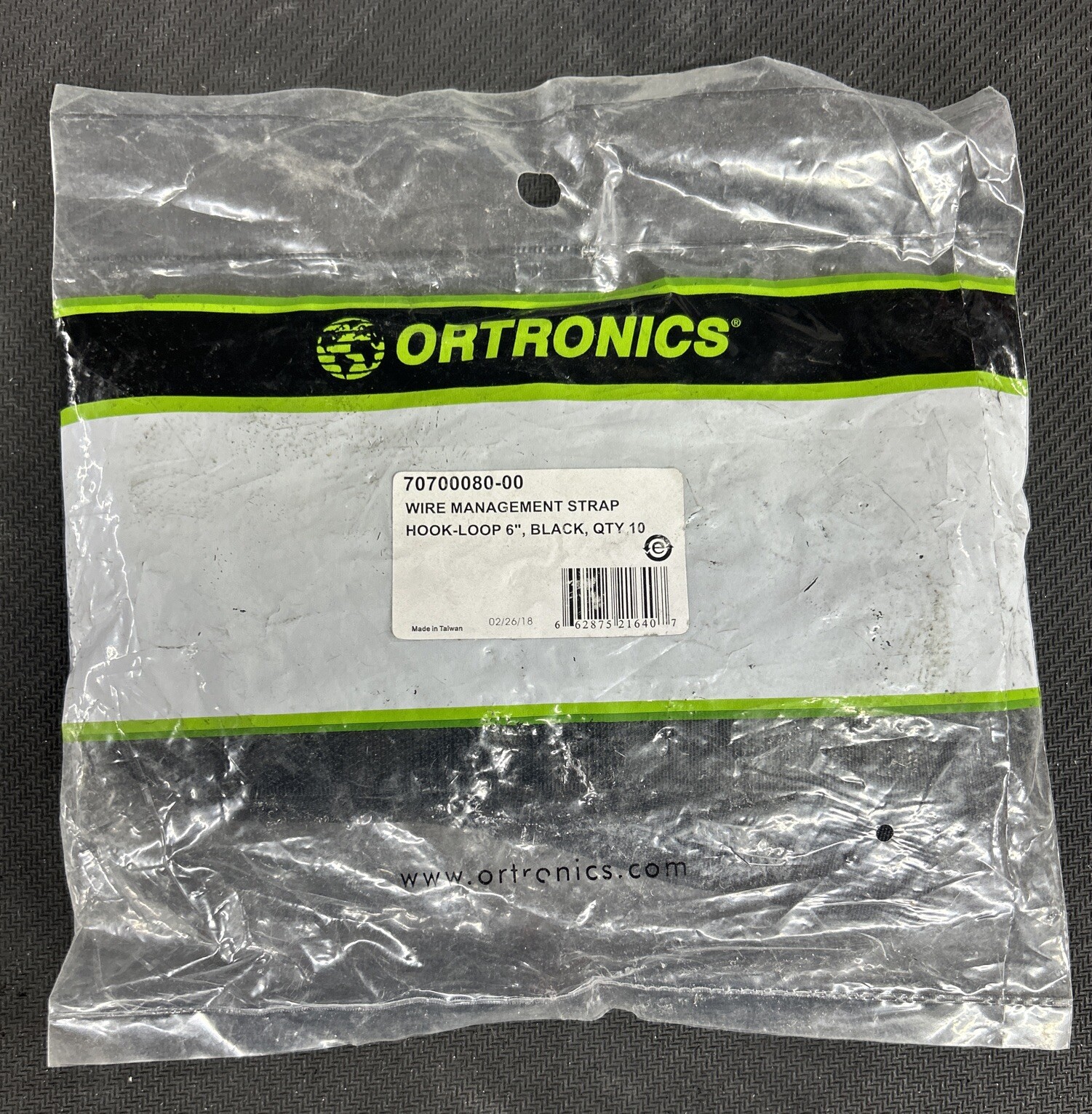 NEW Ortronics 70700080-00 6" 10 Pack Cable Management Straps